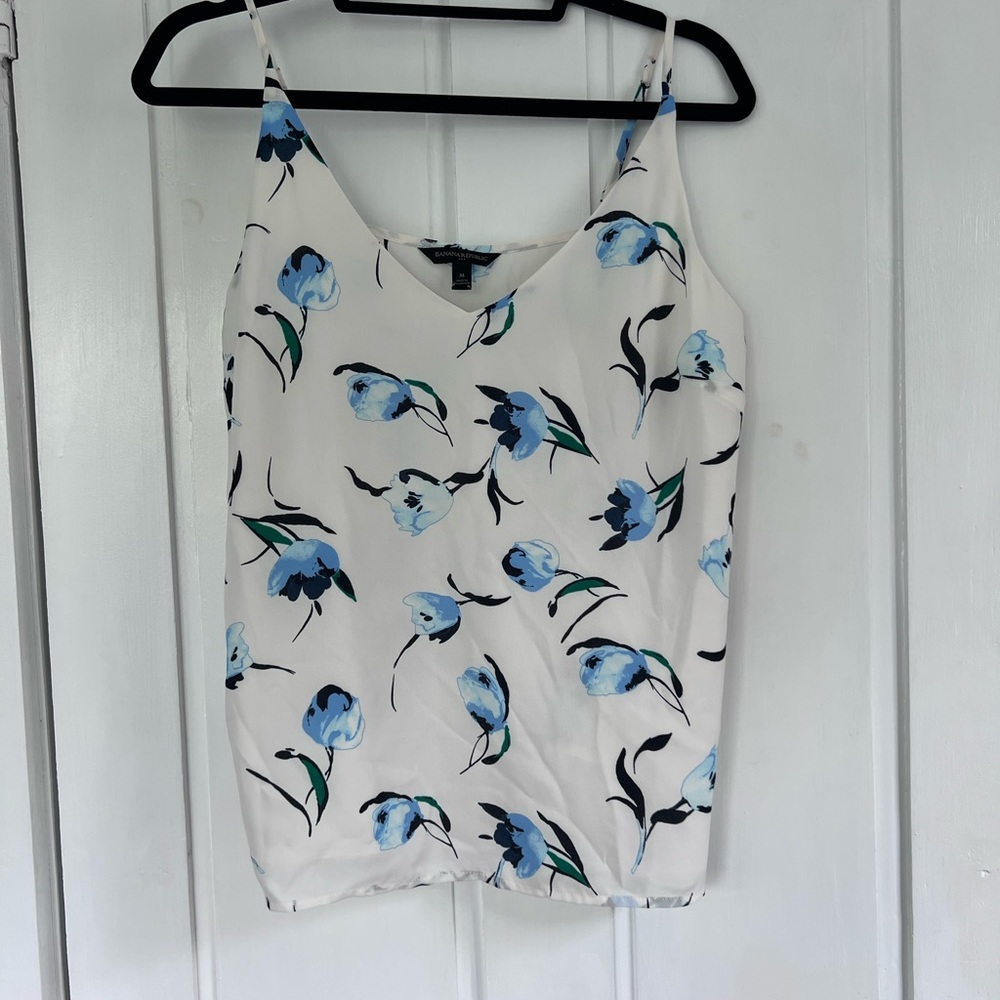 Banana Republic floral white cami